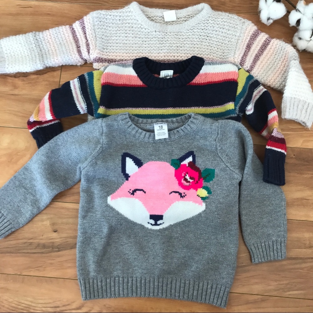 Bundle of adorable 12-18mo GAP girl sweaters!